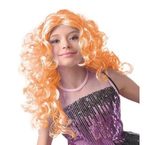 Paryk krllet hr orange