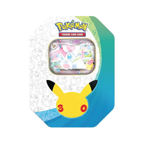 Pok�mon TCG 30th Celebration ex Tin � Sylveon / Greninja � 1 stk. Assorteret
