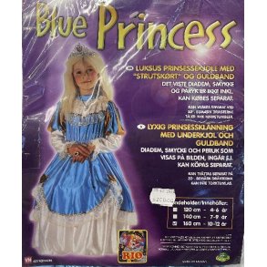 Bl prinsesse kostume 