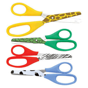 Brnesaks 13cm 4asst dyremotiver