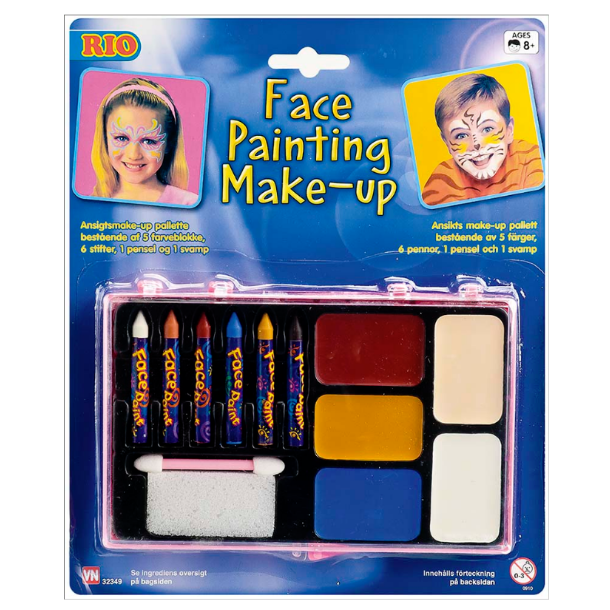 Ansigtsmaling make-up palette