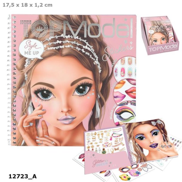 TOPModel Dress Me Up Face-stickerbog Glitter Queen