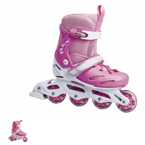 Rulleskjter lyserde Soft Flex cool girl stk 32 til 35