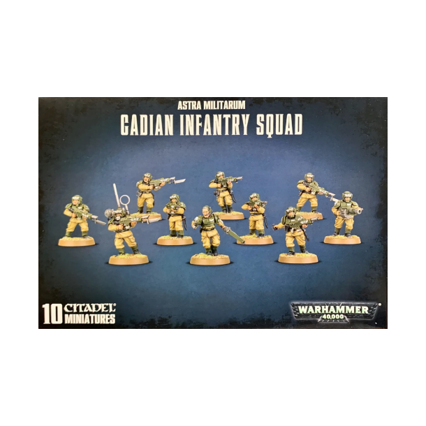 Warhammer Cadian infantry squad